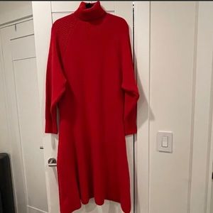 Oh hey girl new red ribbed jumper dress O/S